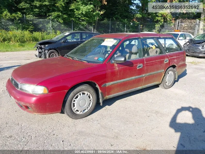 1995 Subaru Legacy L/Outback VIN: 4S3BK6358S6352692 Lot: 40239981