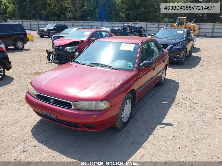 1997 Subaru Legacy L VIN: 4S3BD4355V7214671 Lot: 40187626