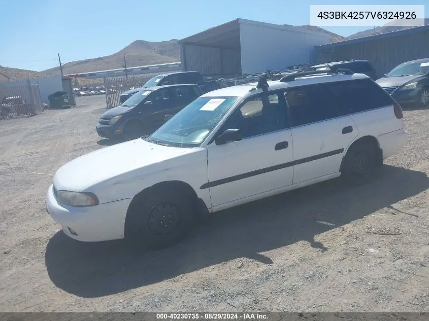 1997 Subaru Legacy Brighton VIN: 4S3BK4257V6324926 Lot: 40230735