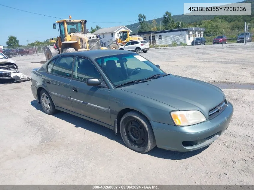 2000 Subaru Legacy L VIN: 4S3BE6355Y7208236 Lot: 40268007