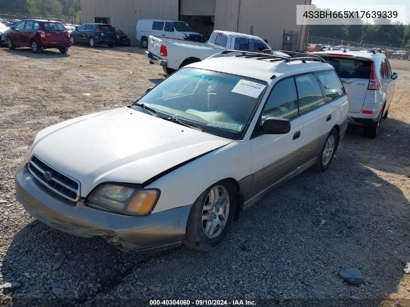 2001 Subaru Legacy Outback VIN: 4S3BH665X17639339 Lot: 40304060