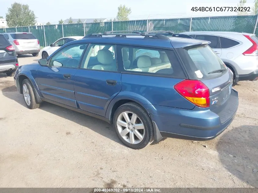 2007 Subaru Legacy VIN: 4S4BC61C677324292 Lot: 40369202