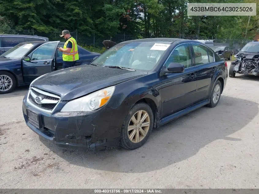 4S3BMBC64C3025026 2012 Subaru Legacy 2.5I Premium