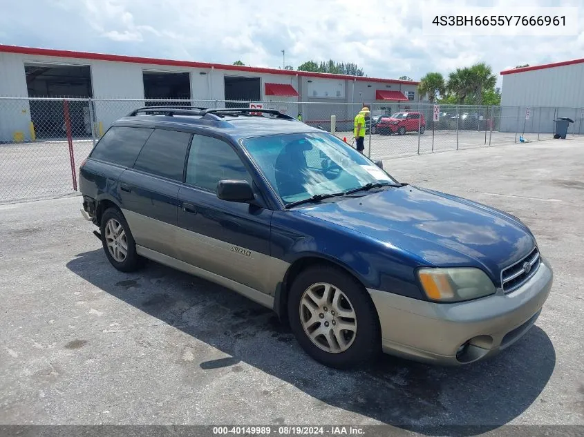 2000 Subaru Outback VIN: 4S3BH6655Y7666961 Lot: 40149989