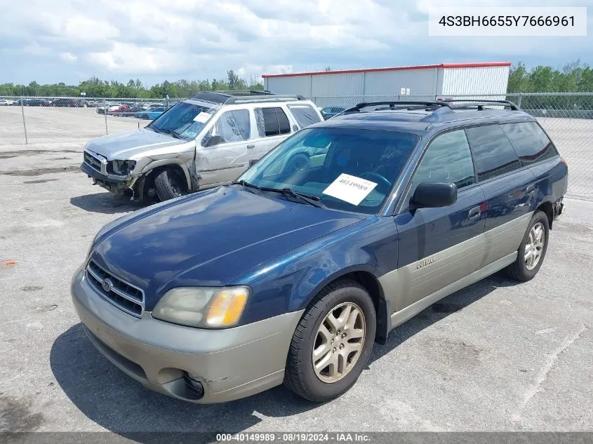 2000 Subaru Outback VIN: 4S3BH6655Y7666961 Lot: 40149989