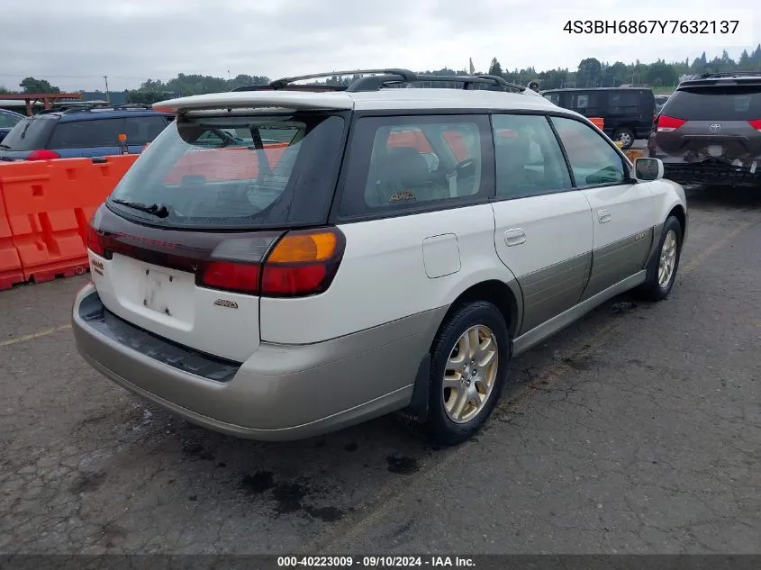 2000 Subaru Outback Limited VIN: 4S3BH6867Y7632137 Lot: 40223009