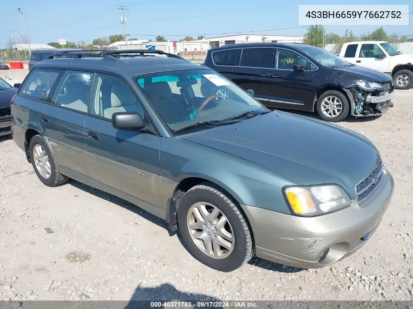 2000 Subaru Outback VIN: 4S3BH6659Y7662752 Lot: 40371783