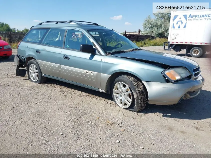 4S3BH665216621715 2001 Subaru Outback Outback