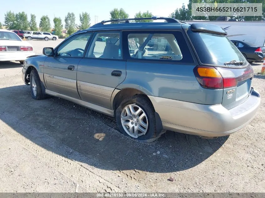 4S3BH665216621715 2001 Subaru Outback Outback