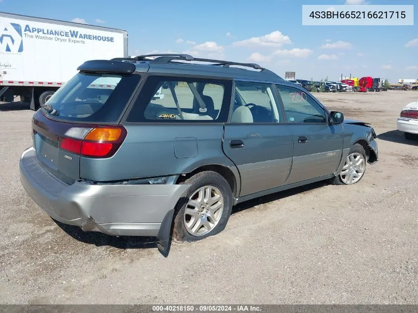 4S3BH665216621715 2001 Subaru Outback Outback