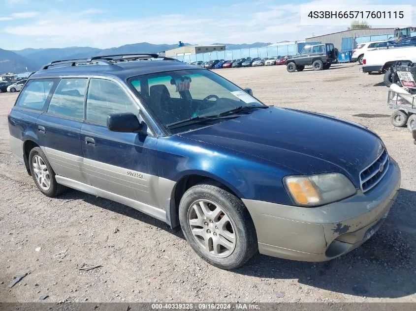 4S3BH665717601115 2001 Subaru Outback