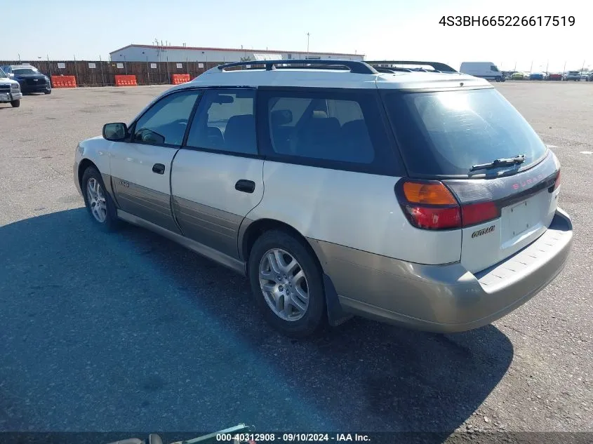 4S3BH665226617519 2002 Subaru Outback Outback