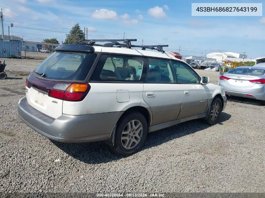 4S3BH686827643199 2002 Subaru Outback Outback Limited