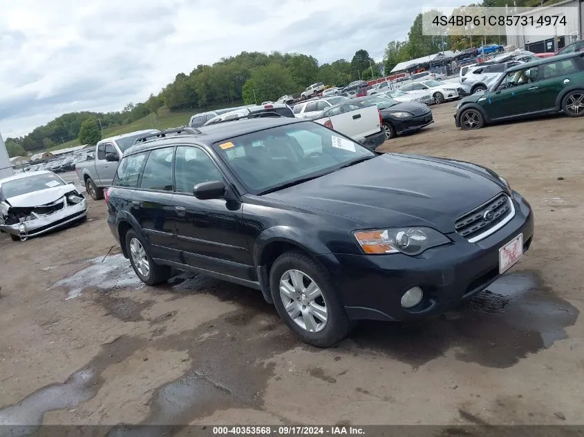 2005 Subaru Outback 2.5I VIN: 4S4BP61C857314974 Lot: 40353568