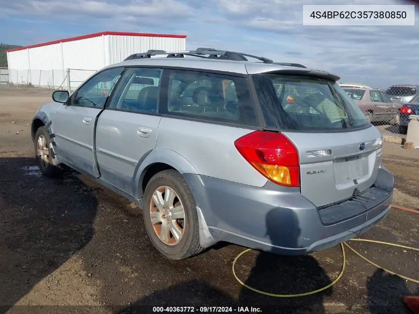 2005 Subaru Outback 2.5I Limited VIN: 4S4BP62C357380850 Lot: 40363772