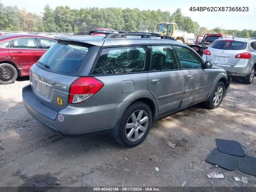 2008 Subaru Outback 2.5I Limited/2.5I Limited L.l. Bean Edition VIN: 4S4BP62CX87365623 Lot: 40342186