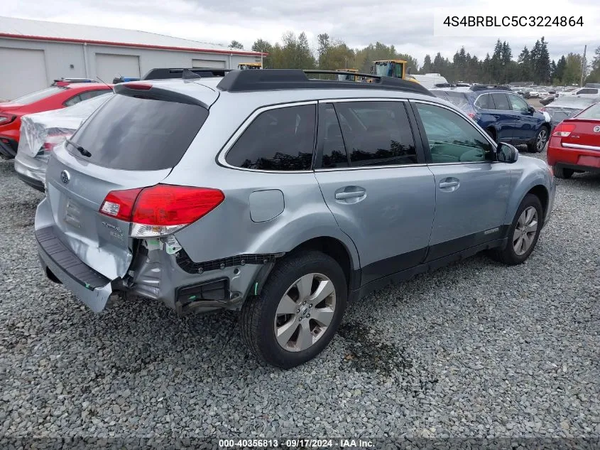 4S4BRBLC5C3224864 2012 Subaru Outback 2.5I Limited