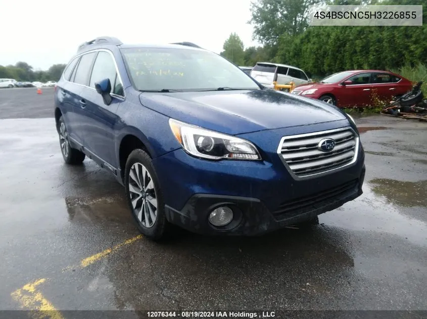 2017 Subaru Outback 2.5I Limited VIN: 4S4BSCNC5H3226855 Lot: 12076344