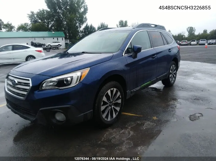 4S4BSCNC5H3226855 2017 Subaru Outback 2.5I Limited