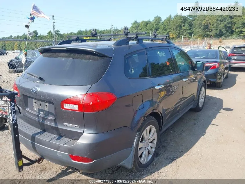 2008 Subaru Tribeca Limited 5-Passenger VIN: 4S4WX92D384420233 Lot: 40277983