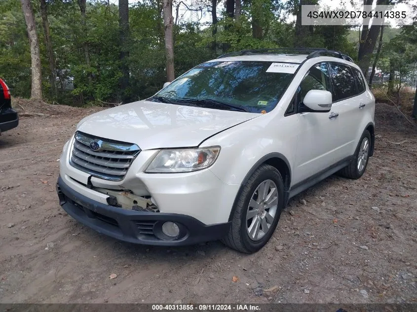 2008 Subaru Tribeca Limited 5-Passenger VIN: 4S4WX92D784414385 Lot: 40313855