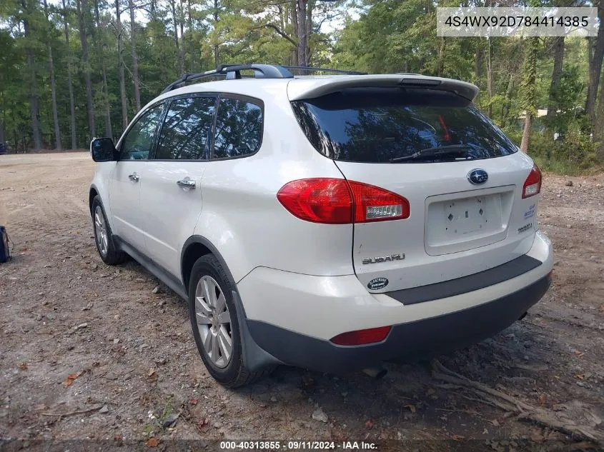 2008 Subaru Tribeca Limited 5-Passenger VIN: 4S4WX92D784414385 Lot: 40313855