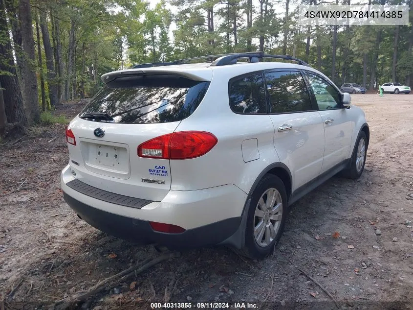 2008 Subaru Tribeca Limited 5-Passenger VIN: 4S4WX92D784414385 Lot: 40313855