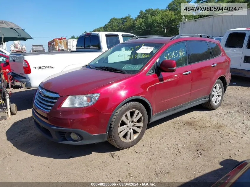 2009 Subaru Tribeca Limited VIN: 4S4WX98D594402471 Lot: 40255366