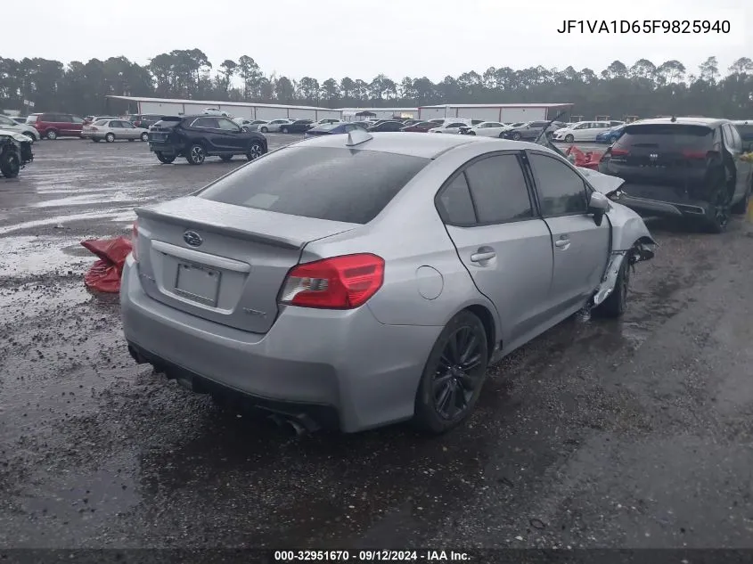 2015 Subaru Wrx Premium VIN: JF1VA1D65F9825940 Lot: 32951670