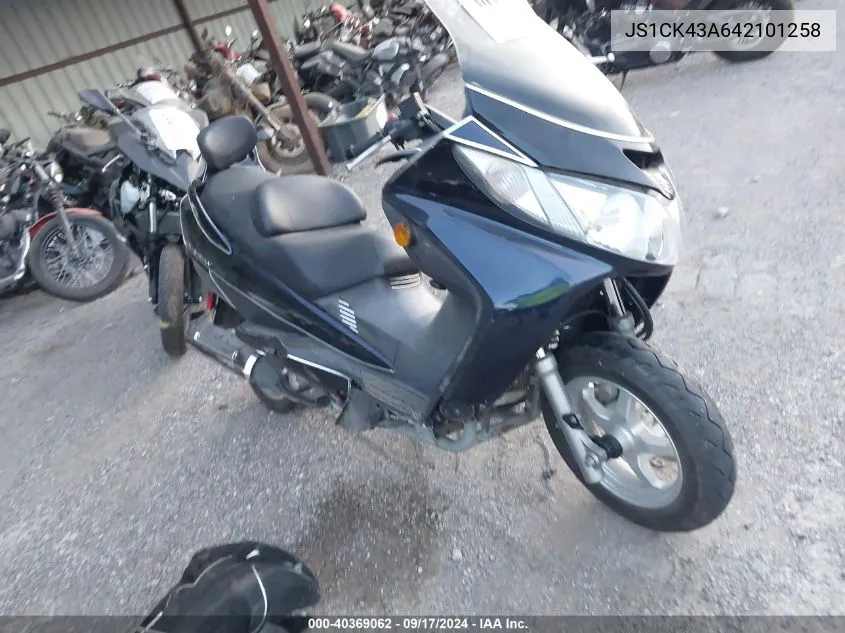 2004 Suzuki An400 K3 VIN: JS1CK43A642101258 Lot: 40369062