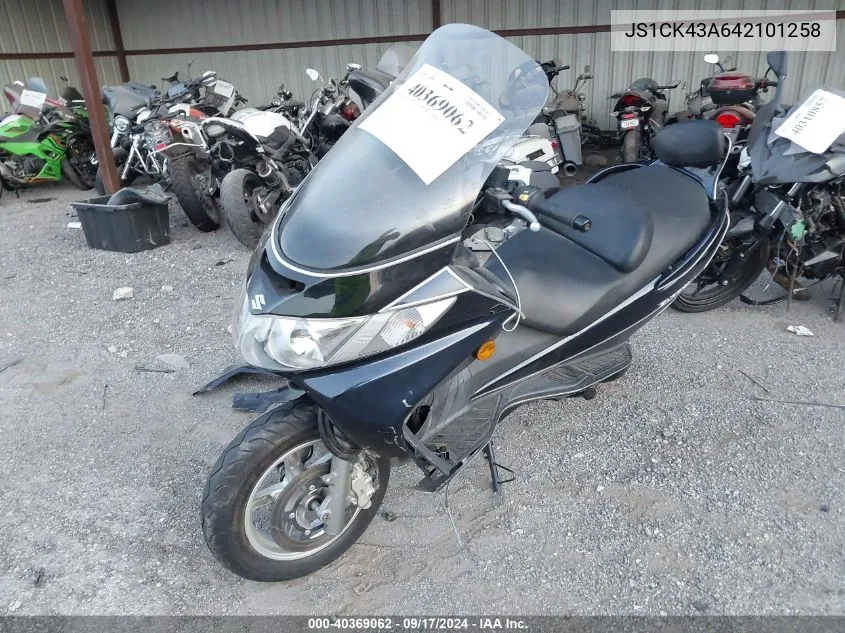 2004 Suzuki An400 K3 VIN: JS1CK43A642101258 Lot: 40369062