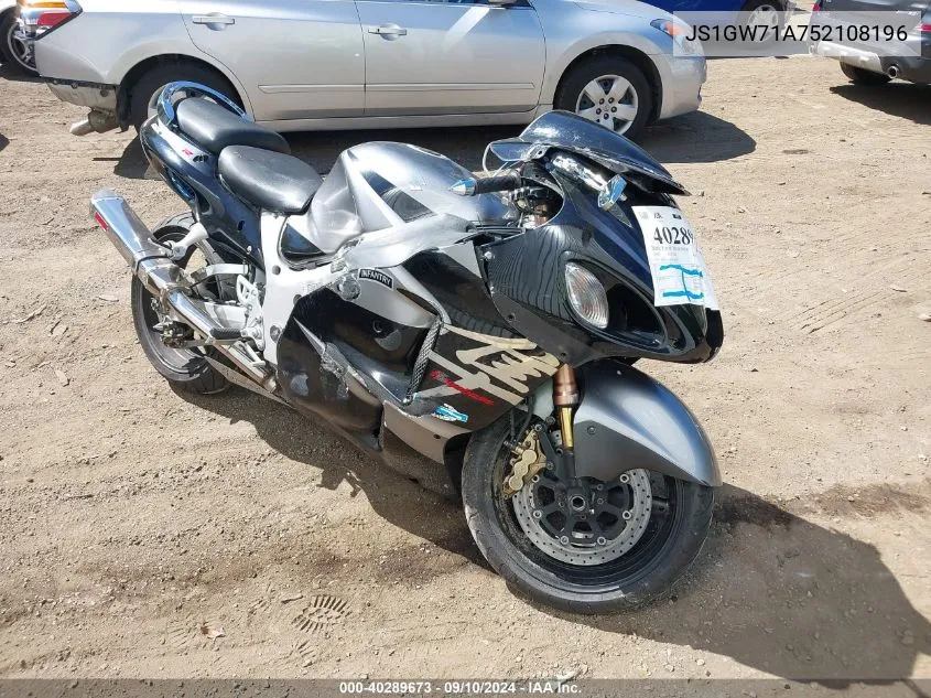 2005 Suzuki Gsx1300 Rk5 VIN: JS1GW71A752108196 Lot: 40289673