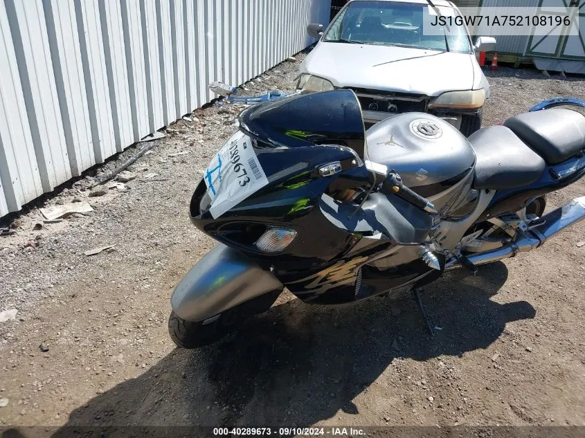 2005 Suzuki Gsx1300 Rk5 VIN: JS1GW71A752108196 Lot: 40289673