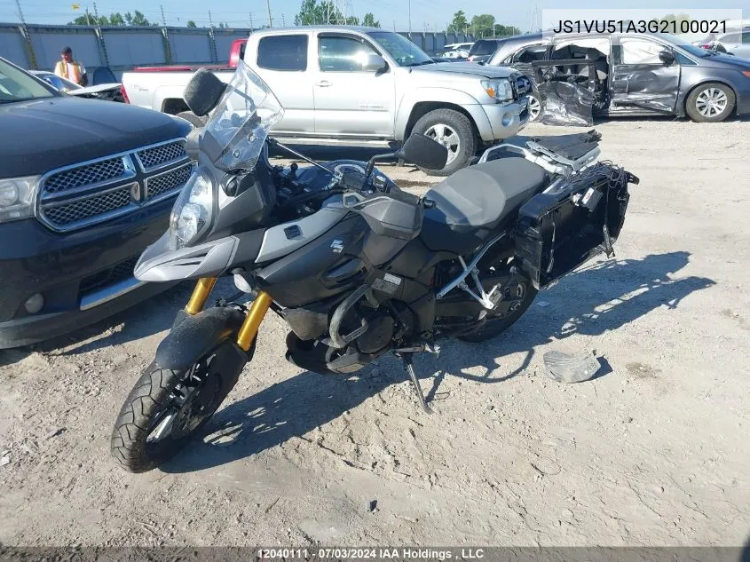 2016 Suzuki Dl1000 VIN: JS1VU51A3G2100021 Lot: 12040111