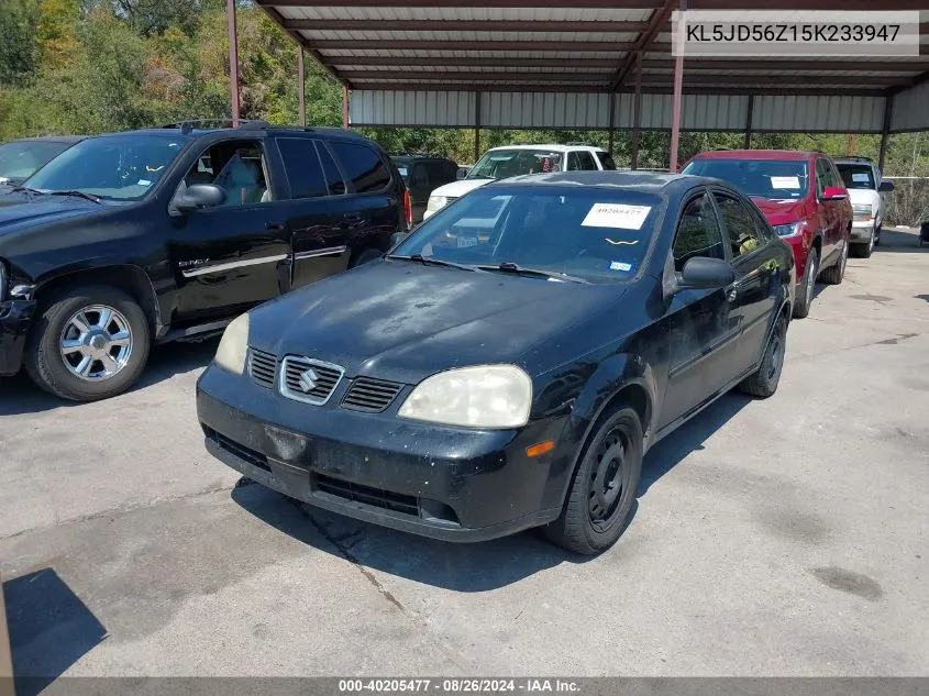 2005 Suzuki Forenza S VIN: KL5JD56Z15K233947 Lot: 40205477