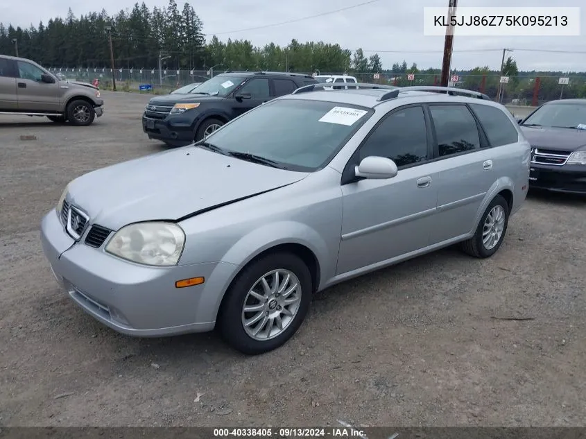 2005 Suzuki Forenza Lx/Ex VIN: KL5JJ86Z75K095213 Lot: 40338405