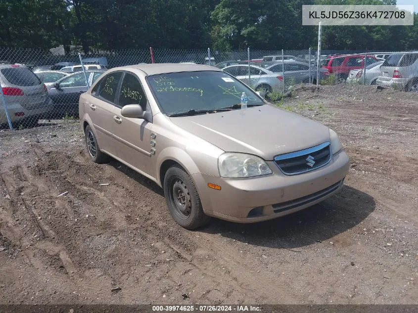 2006 Suzuki Forenza VIN: KL5JD56Z36K472708 Lot: 39974625