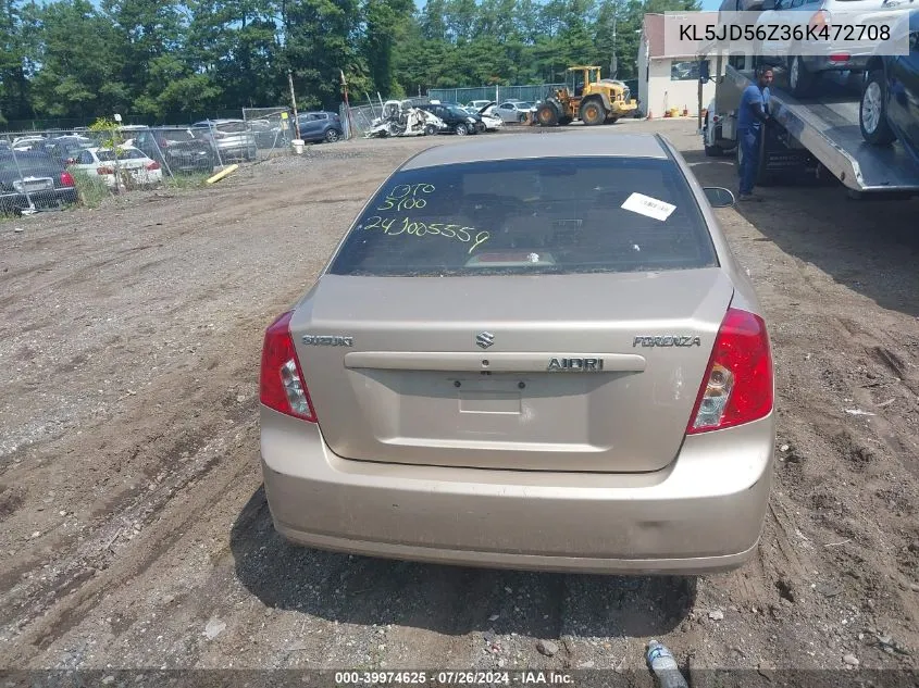 KL5JD56Z36K472708 2006 Suzuki Forenza