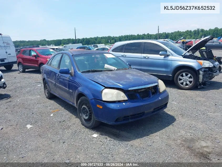 2007 Suzuki Forenza Convenience VIN: KL5JD56Z37K652532 Lot: 39727533