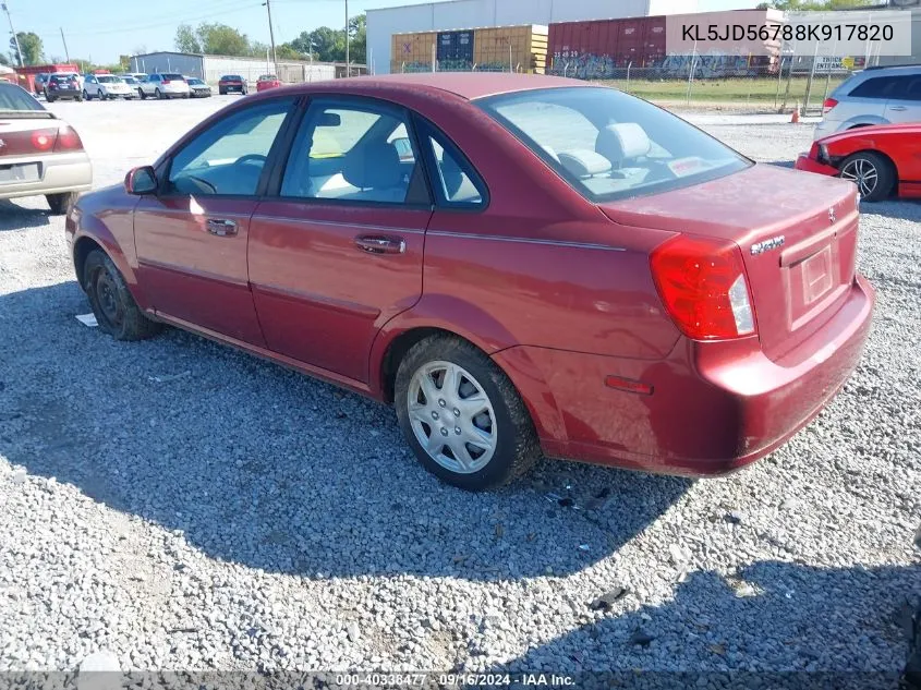 KL5JD56788K917820 2008 Suzuki Forenza