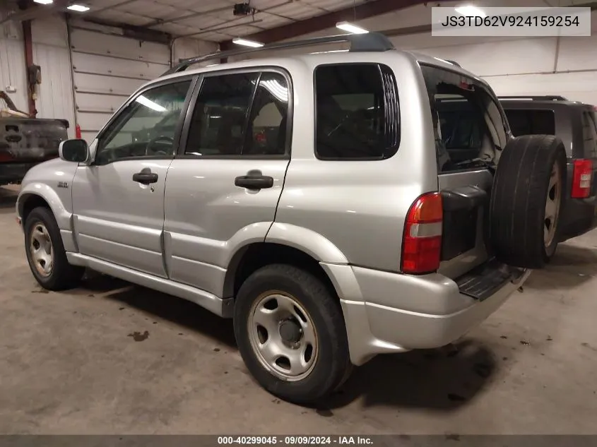 2002 Suzuki Grand Vitara Jlx/Limited VIN: JS3TD62V924159254 Lot: 40299045