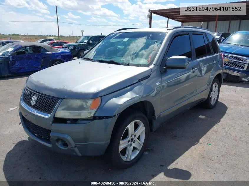 2006 Suzuki Grand Vitara Luxury VIN: JS3TE947964101552 Lot: 40240450