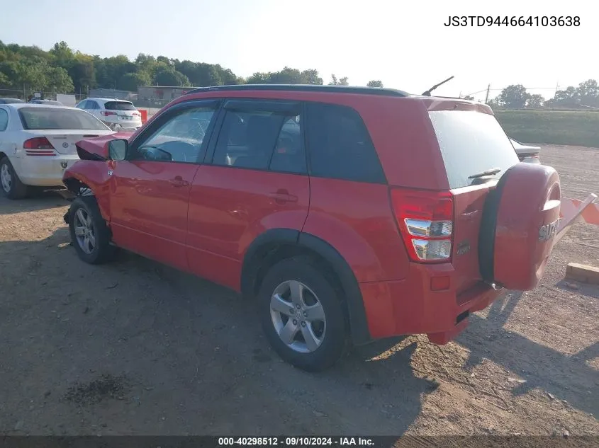 JS3TD944664103638 2006 Suzuki Grand Vitara Xsport