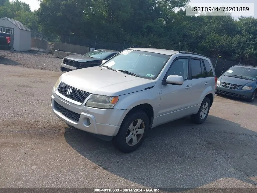 2007 Suzuki Grand Vitara Xsport VIN: JS3TD944474201889 Lot: 40110639