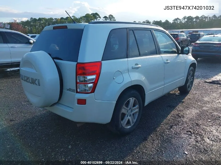 2007 Suzuki Grand Vitara Luxury VIN: JS3TE947X74201032 Lot: 40152699