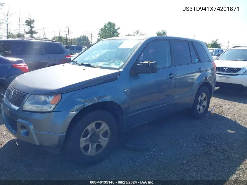 2007 Suzuki Grand Vitara VIN: JS3TD941X74201871 Lot: 40195148