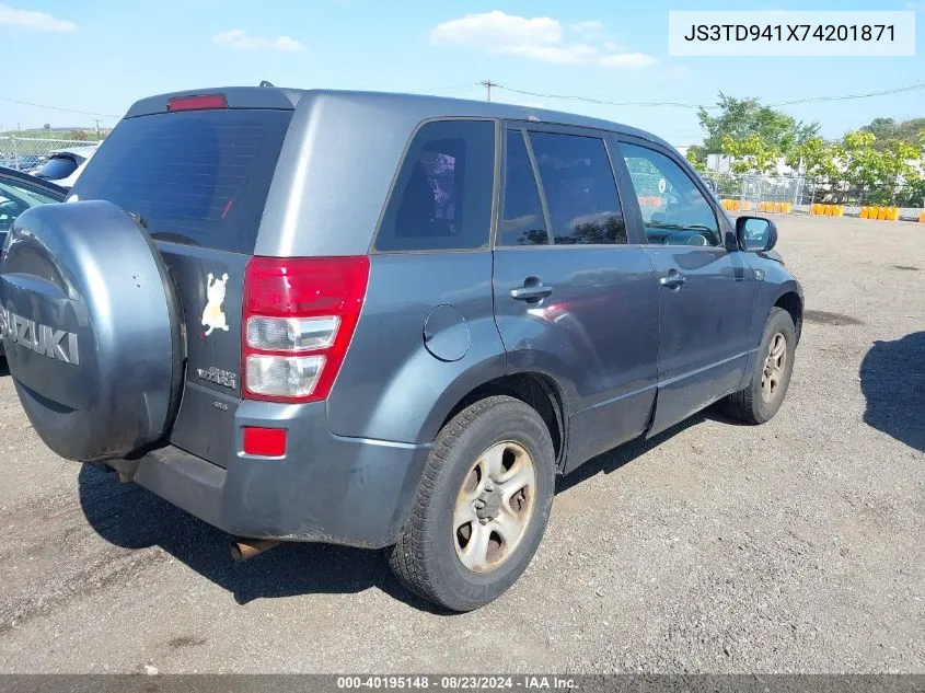 2007 Suzuki Grand Vitara VIN: JS3TD941X74201871 Lot: 40195148