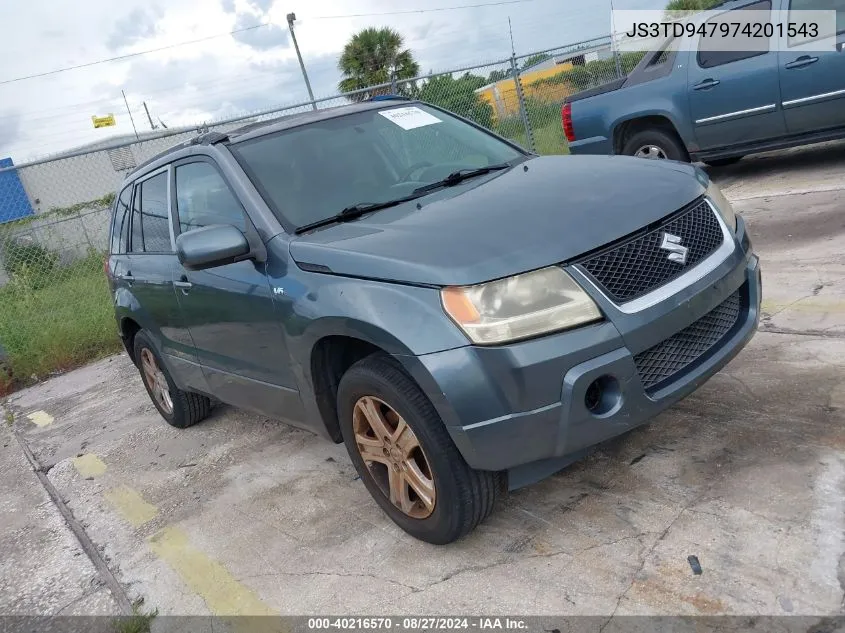 2007 Suzuki Grand Vitara Luxury VIN: JS3TD947974201543 Lot: 40216570