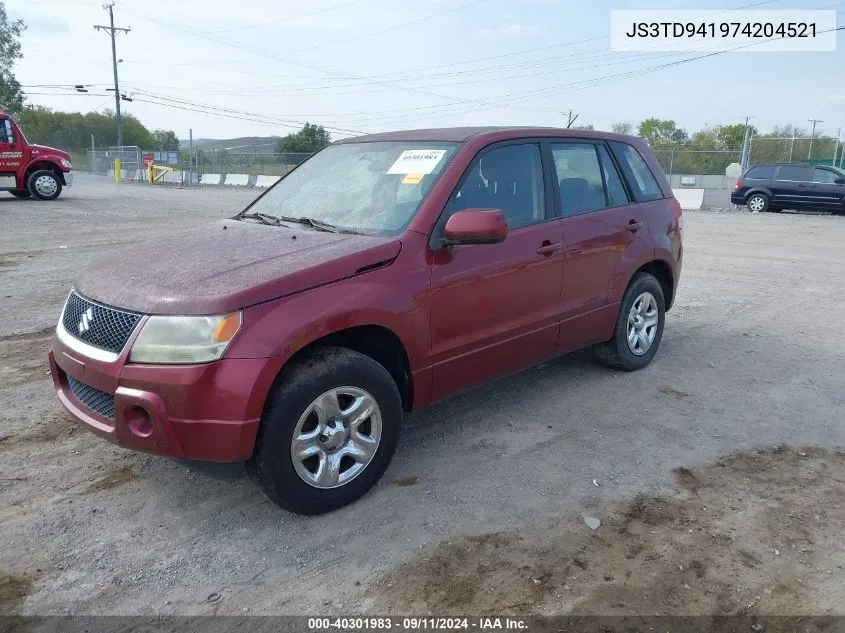 2007 Suzuki Grand Vitara VIN: JS3TD941974204521 Lot: 40301983