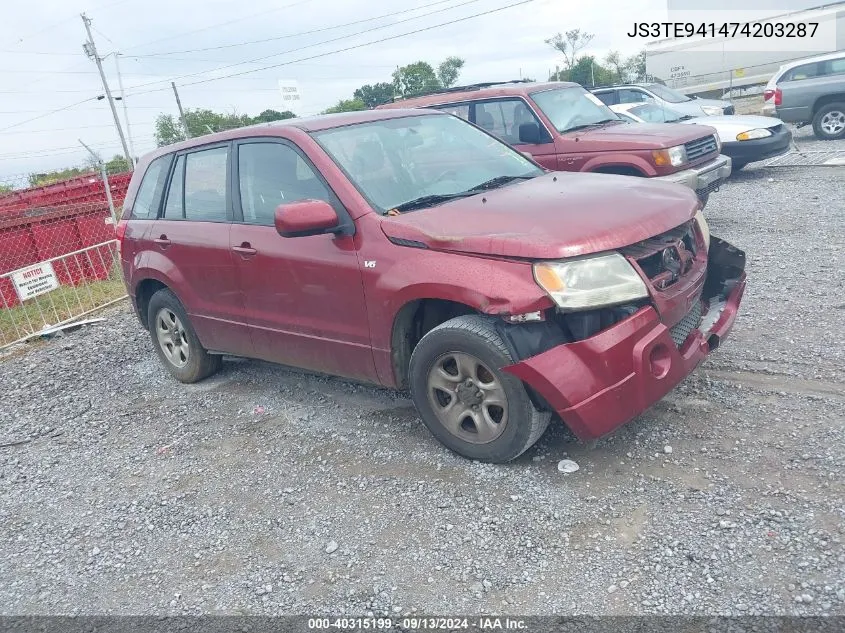 2007 Suzuki Grand Vitara VIN: JS3TE941474203287 Lot: 40315199